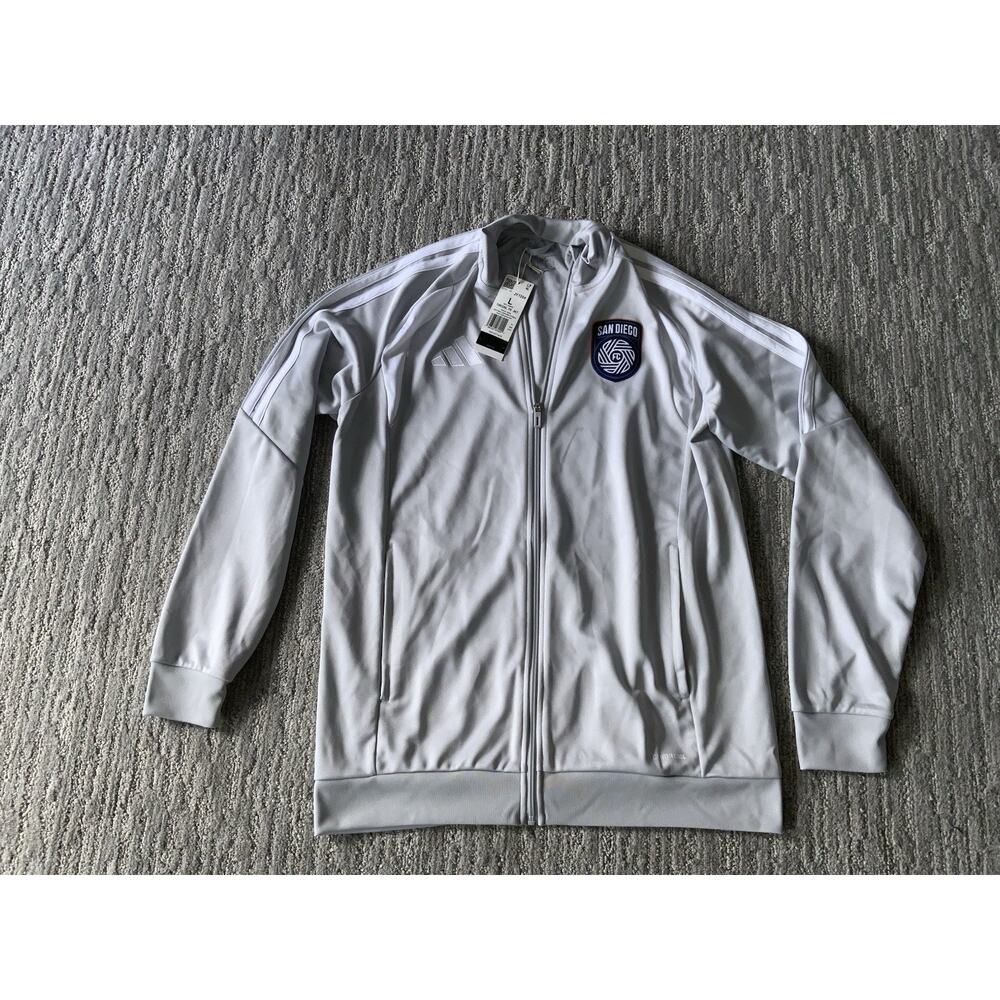 San Diego FC adidas Jacket Men's Gray NEW
